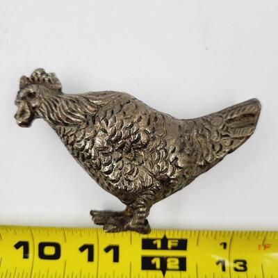 MADE IN ITALY SMALL METAL ROOSTER