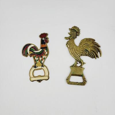 BRASS ROOSTER BOTTLE OPENER BUNDLE