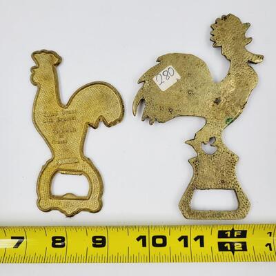 BRASS ROOSTER BOTTLE OPENER BUNDLE