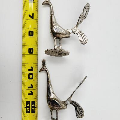 CUTE METAL ROOSTER RECIPE HOLDERS