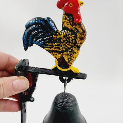 CAST IRON WALL ROOSTER BELL
