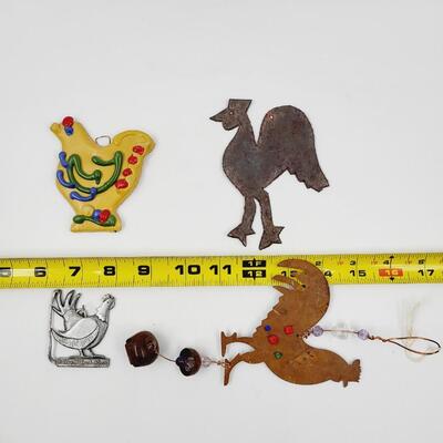 ROOSTER ORNAMENTS & WINDCHIME BUNDLR