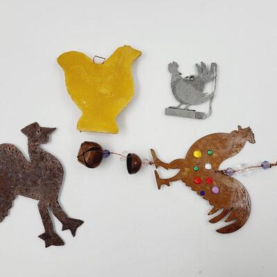 ROOSTER ORNAMENTS & WINDCHIME BUNDLR