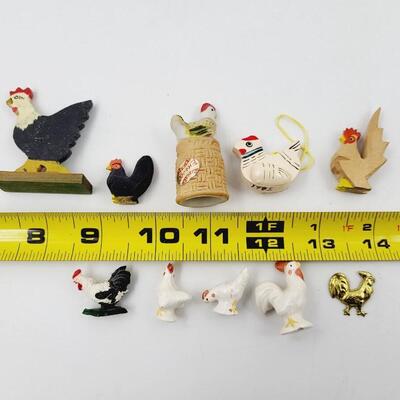 MINIATURE CHICKEN ROOSTER COLLECTABLE BUNDLE