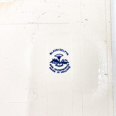 6â€ HOLLAND DELFT BLUE HAND-PAINTED CERAMIC TILE BUNDLE OF 3
