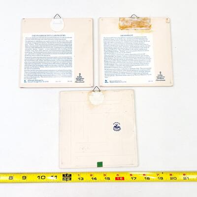 6â€ HOLLAND DELFT BLUE HAND-PAINTED CERAMIC TILE BUNDLE OF 3