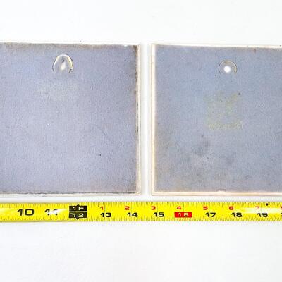 6â€ NORWEGIAN DECORATIVE CERAMIC TILES SET OF 2