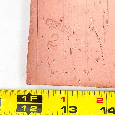 4â€ DECORATIVE CHERRY TERRACOTTA TILE - BRASIL