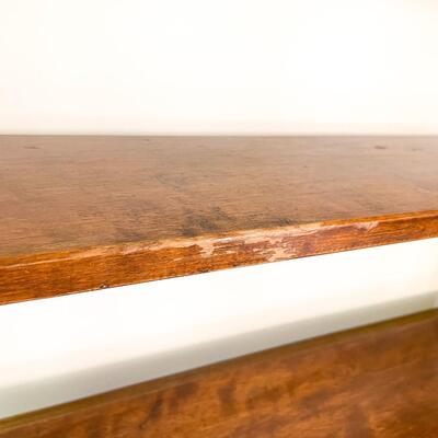 LARGE SOLID WOOD WALL SHELF