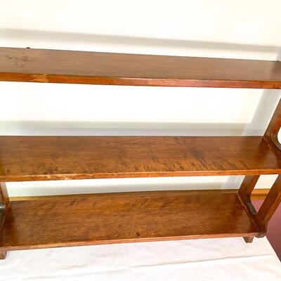 LARGE SOLID WOOD WALL SHELF