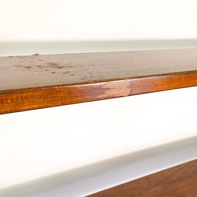 LARGE SOLID WOOD WALL SHELF