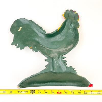 LARGE 12â€ IRON ROOSTER DECOR