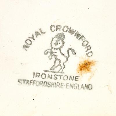 ROYAL CROWNFORD IRONSTONE â€œCANDY TREATSâ€ VICTORIAN STYLE LIDDED CONTAINER