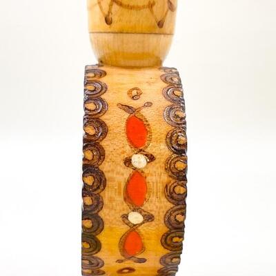 4â€ BULGARIA WOODEN PERFUME BOTTLE