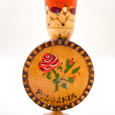 4â€ BULGARIA WOODEN PERFUME BOTTLE