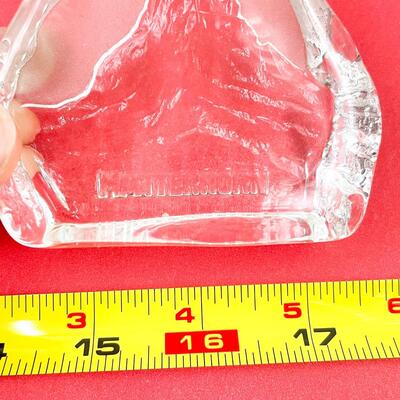 MATTERHORN SWITZERLAND CRYSTAL PAPERWEIGHT