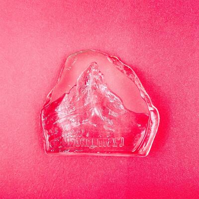 MATTERHORN SWITZERLAND CRYSTAL PAPERWEIGHT