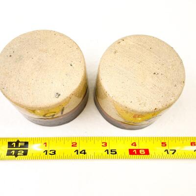 MINI BROWN STONEWARE RAMEKINS SET OF 2