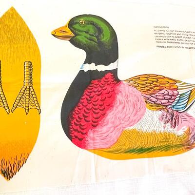 BETHNAL RAG DOLL #5 - MALLARD DUCK PILLOW SEWING PATTERN FABRIC