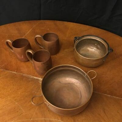 : 5 piece copper lot;