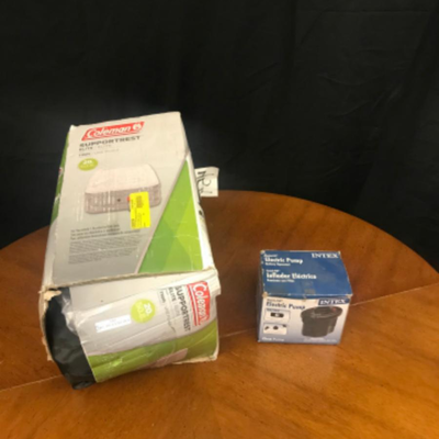 : Coleman Airmattress and pump;