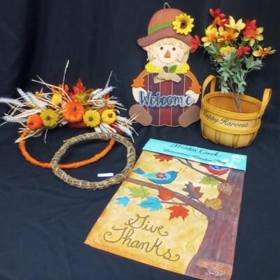 : Box Lot: Fall decor; thanksgiving;