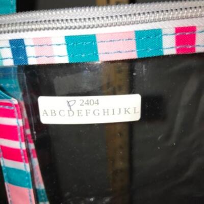 Purses / hangbags: Clear tote;