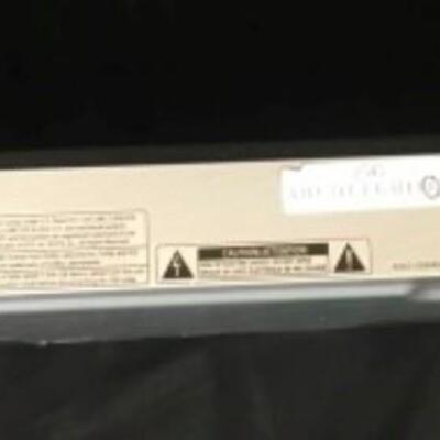 : DVD player and 2 speakers;