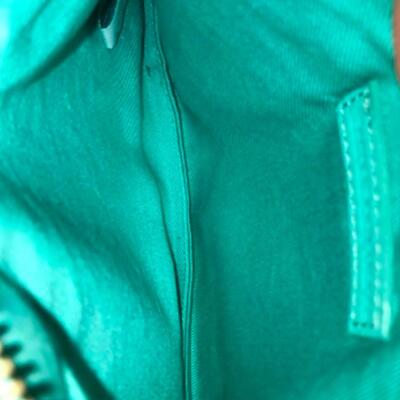 Purses / handbags: Purple purse, green purse, blue purse;