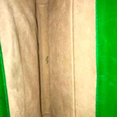 Purses / handbags: Purple purse, green purse, blue purse;