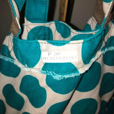 Purses / hangbags: Thirty One Pokeadot bag with Jewell pouch;