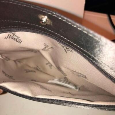 Purses / hangbags: Thirty One Pokeadot bag with Jewell pouch;