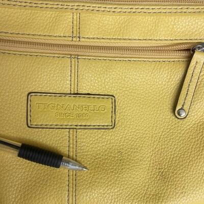 Purses / handbags: Yellow, macrame, LaRegale, et al;