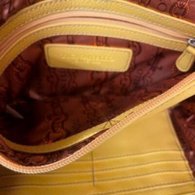 Purses / handbags: Yellow, macrame, LaRegale, et al;