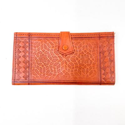 MOROCCAN EMBOSSED LEATHER WALLET