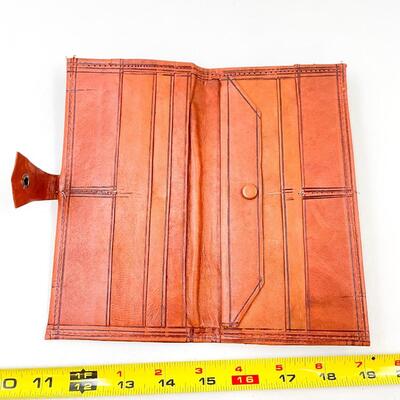 MOROCCAN EMBOSSED LEATHER WALLET