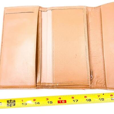 BARONET RED WALLET W/ CROWN DETAIL