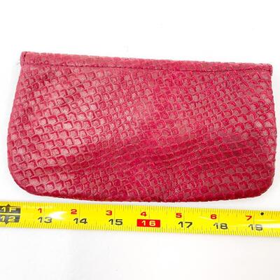 RED SNAKESKIN STYLE WALLET