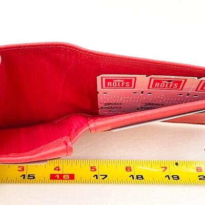 VINTAGE RED ROLFS COWHIDE LEATHER WALLET