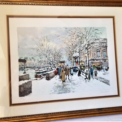 Lot #119  Antoine Boulet "Paris in Winter"