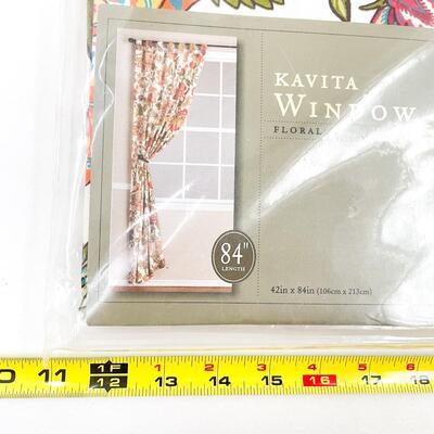 KAVITA FLORAL WINDOW CURTAIN - 84â€