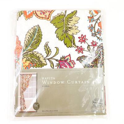 KAVITA FLORAL WINDOW CURTAIN - 84â€