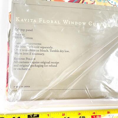 KAVITA FLORAL WINDOW CURTAIN - 84â€