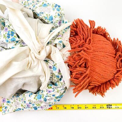 VINTAGE 30â€ HOMEMADE RAGGEDY ANN DOLL