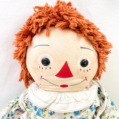 VINTAGE 30â€ HOMEMADE RAGGEDY ANN DOLL