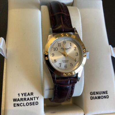 Precision by GRUEN Diamond Dial Watch with Box and Paperwork