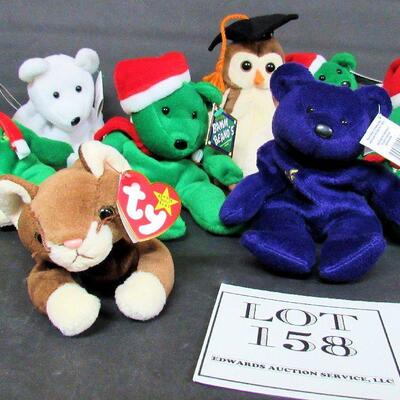 Lot of Vintage Beanie Babies and Bambeeno Bears