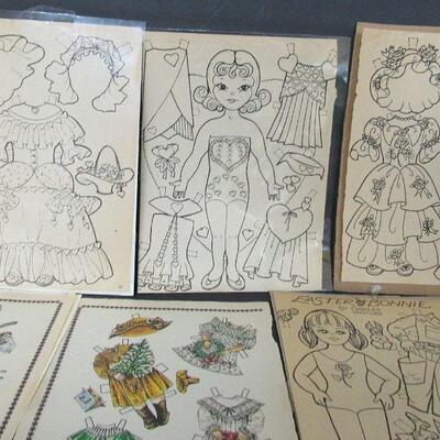 Older Magazine Paper Dolls, Christmas, Valentines, Easter