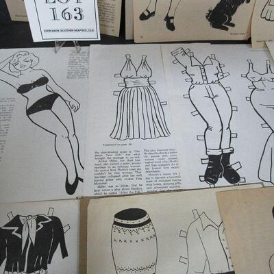Older 1980s Magazine Paper Dolls, Marilyn Monroe, Luzy/Desi, Dorothy