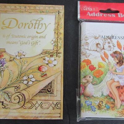 Nice Unused Celebrations Greeting Card Holder, Household Inventory Booklet and 2 Small Address Books